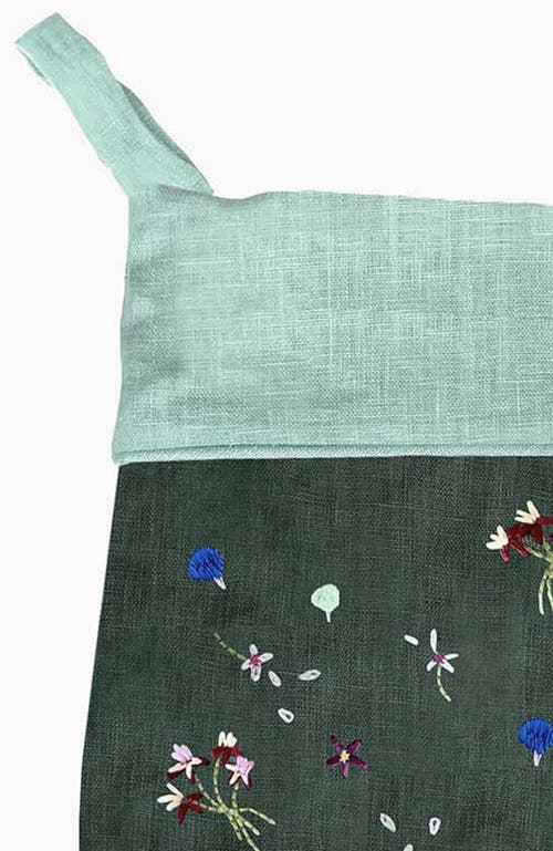 Bond & Grace Mushroom Garden Holiday Stocking In Green