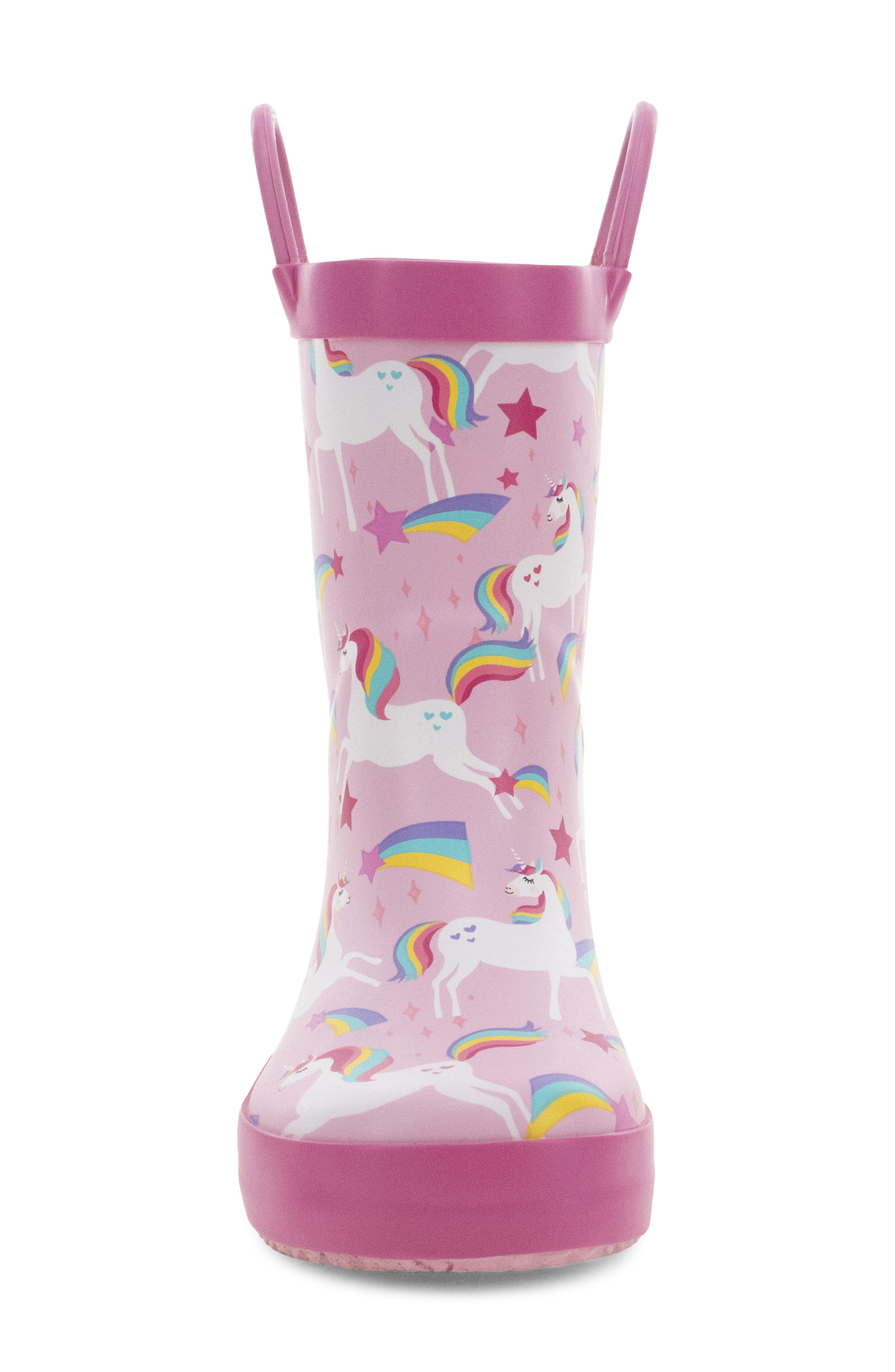 Kids' Unicorn Sparkle Rain Boot, Alternate, color, PINK