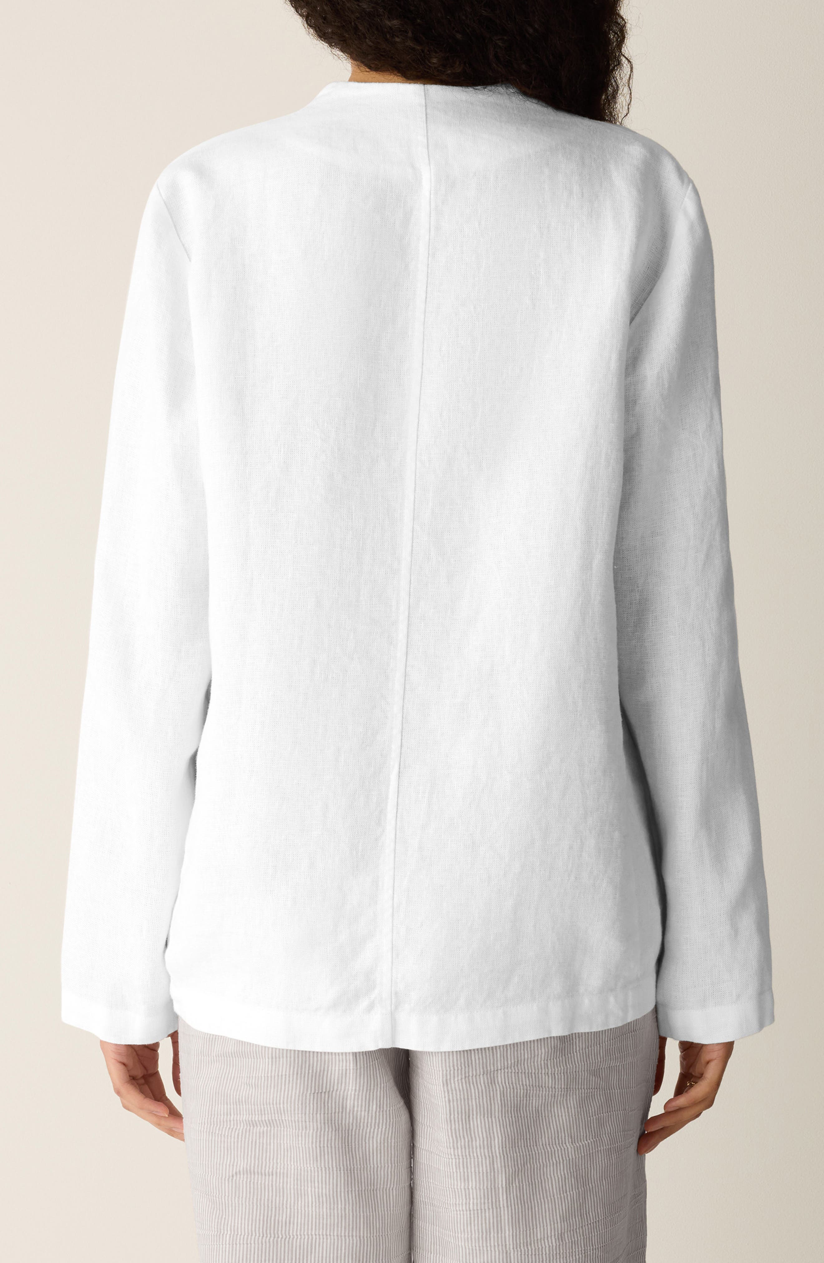 Open Front Organic Linen Jacket - image 4