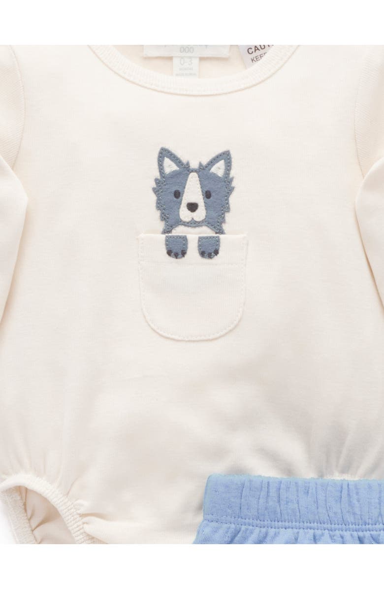 Purebaby 3 Piece Gift Set, Alternate, color, Bluestone Melange