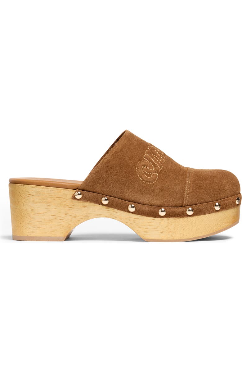Cinq à Sept Sydney Studded Clog, Alternate, color, Golden Sienna