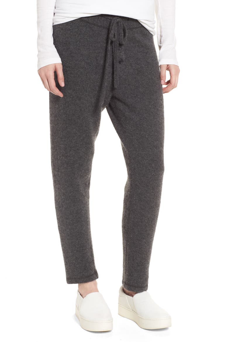 Brushed Cashmere Sweatpants, Main, color, CHARCOAL