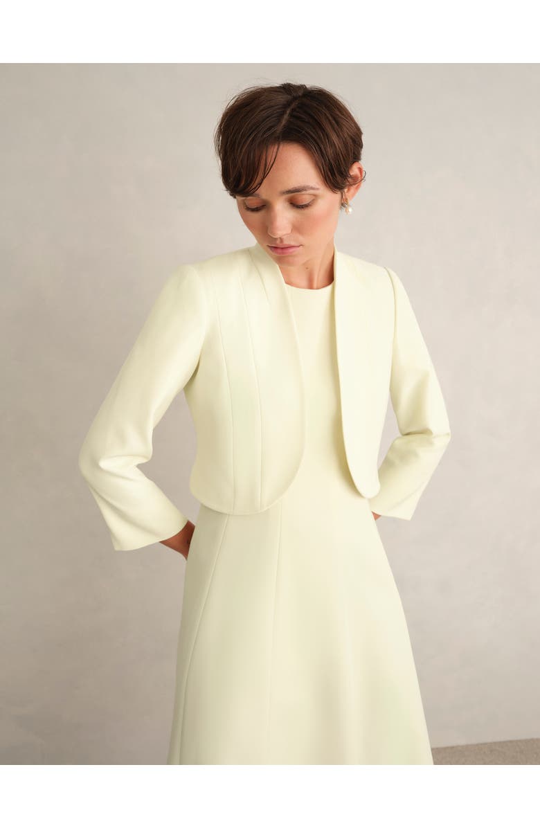 HOBBS LONDON Eliana Jacket, Main, color, Pale Yellow
