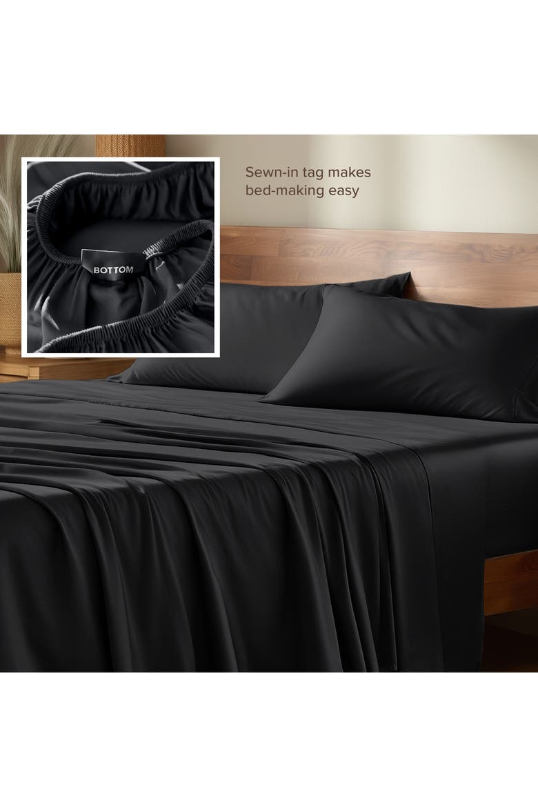 Cooling Rayon Sheet Set - Full XL, Alternate, color, Black