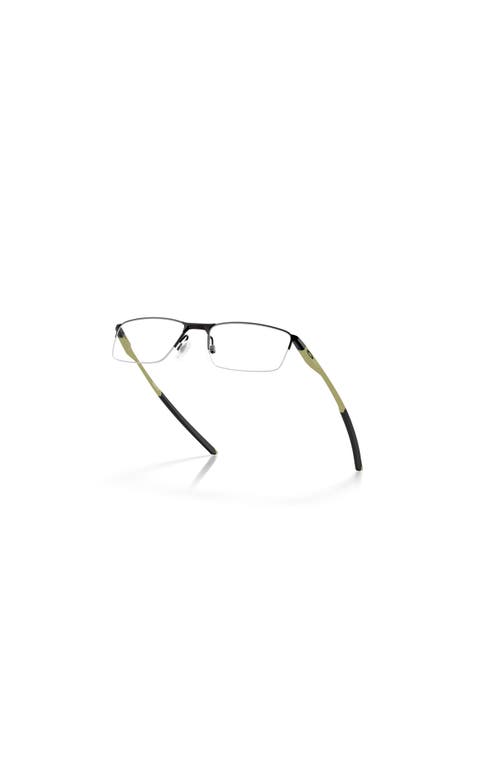 Oakley 56mm Rectangle Optical Glasses In Black
