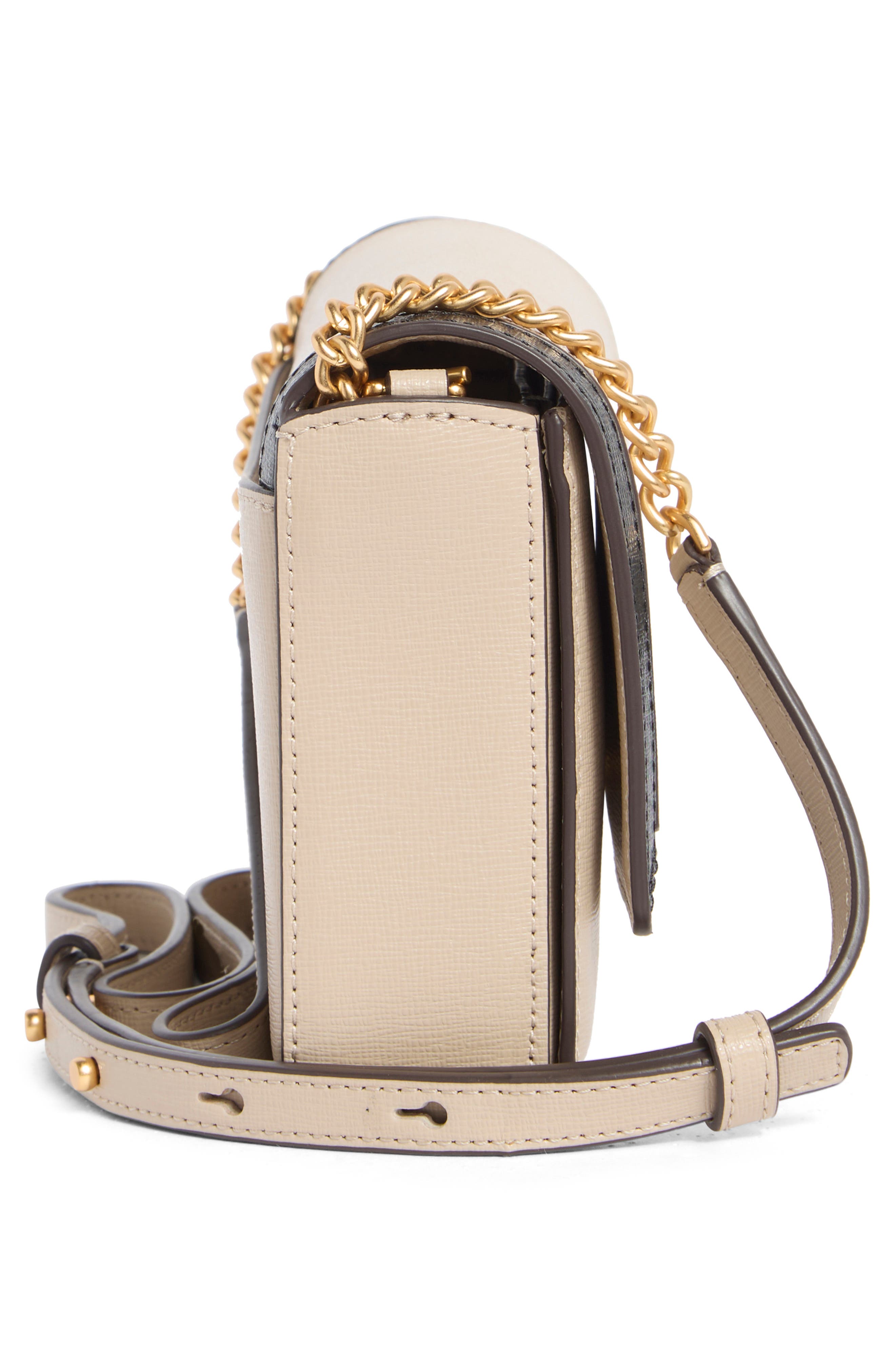 morgan colorblock saffiano leather crossbody bag, Alternate, color, EARTHENWARE