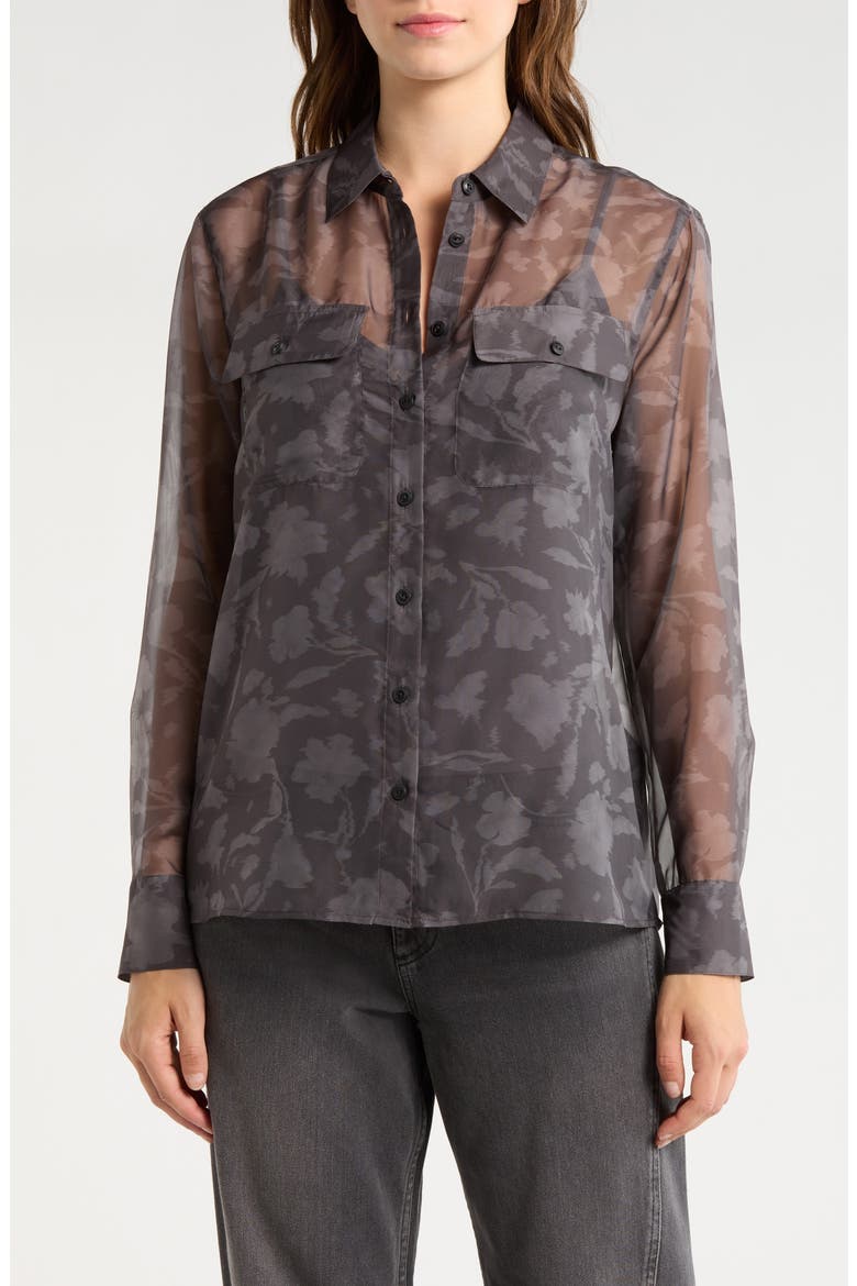 Sonica Printed Shirt, Main, color, GREY MULTI
