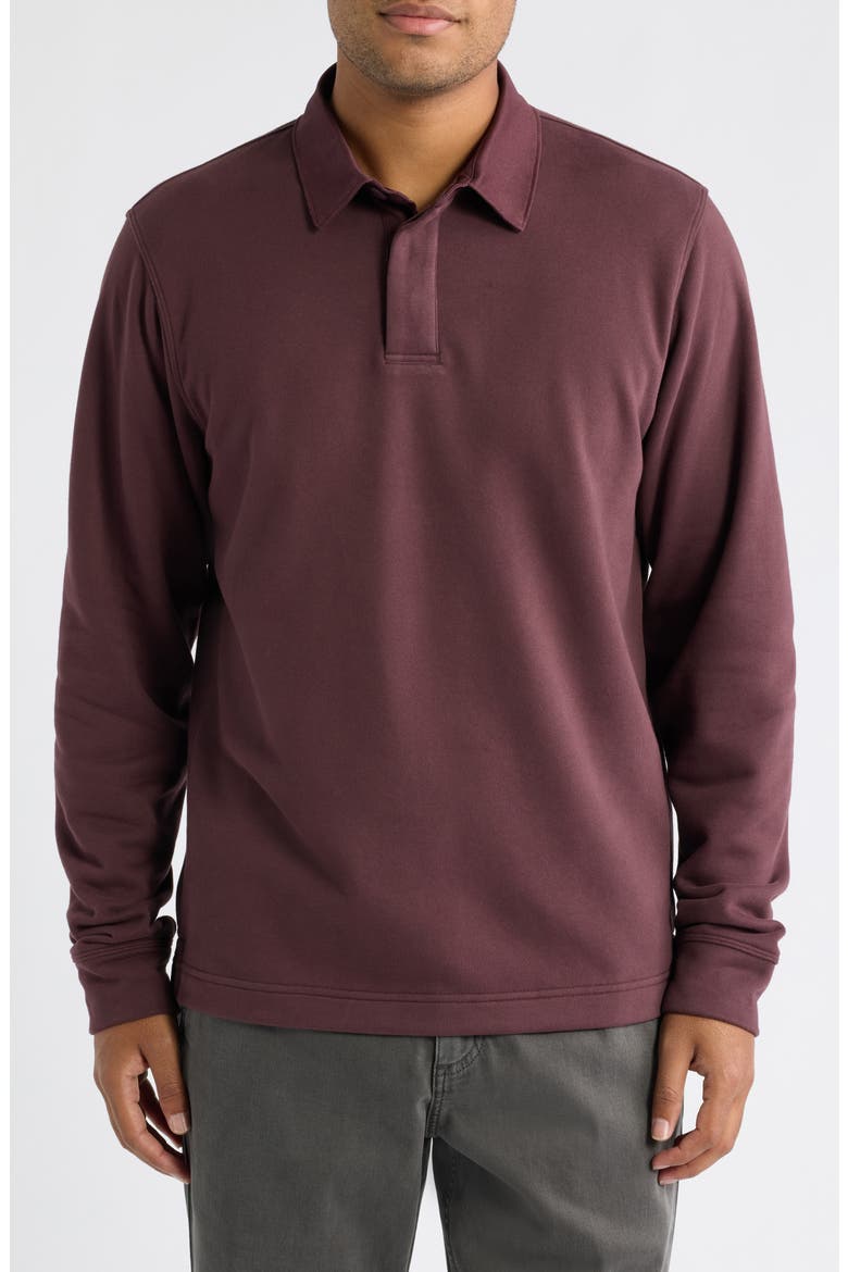 Cypress Long Sleeve Rugby Shirt, Main, color, BOYSENBERRY
