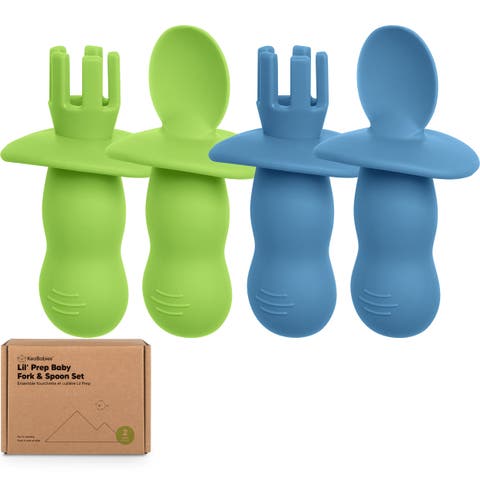 2-Sets Prep Baby Spoons & Forks Set