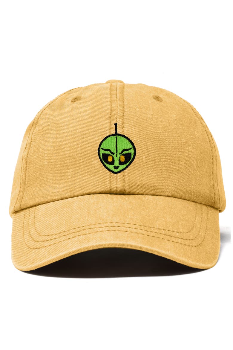 Duder Alien Dad Cap, Main, color, Washed Gold