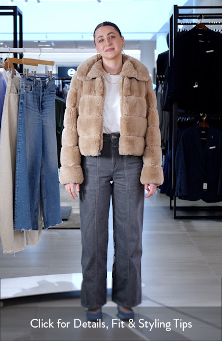 Groove Quilted Faux Fur Coat, sales video thumbnail