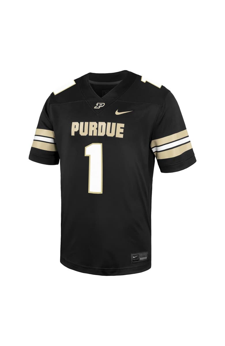 Nike Men's Nike #1 Black Purdue Boilermakers Untouchable Replica Game Jersey, Alternate, color, Black