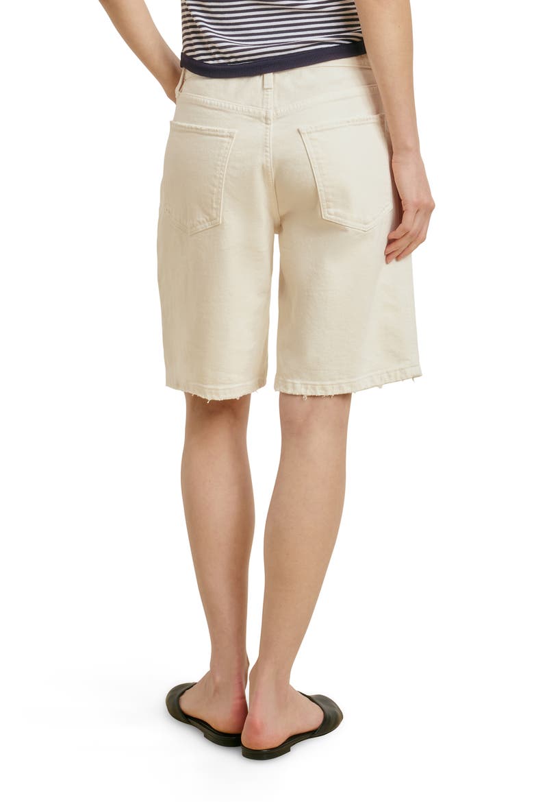 The Tommy Bermuda Denim Shorts, Alternate, color, GARDENIA