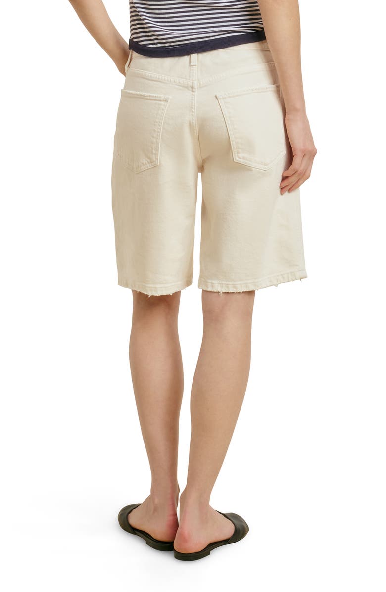 Favorite Daughter The Tommy Bermuda Denim Shorts, Alternate, color, Gardenia