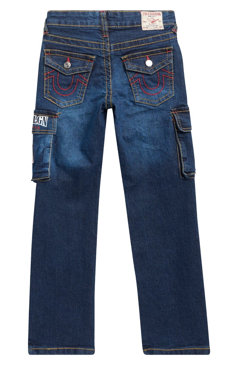 True Religion Kids' Bootcut Cargo Jeans, Alternate, color, Knit Blue