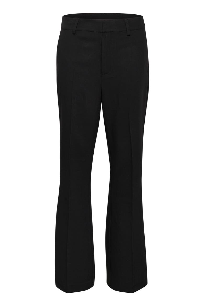 KAsakura Flared Leg Regular Fit Trousers, Alternate, color, Black Deep
