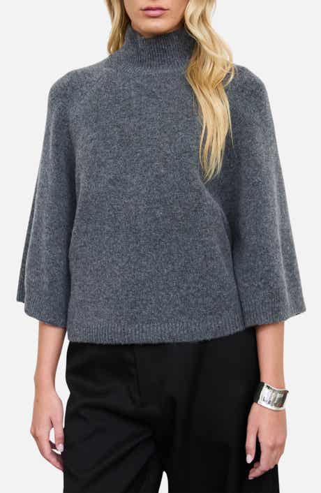 Marled Mock Neck Sweater