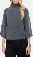 Blu Pepper Marled Mock Neck Sweater