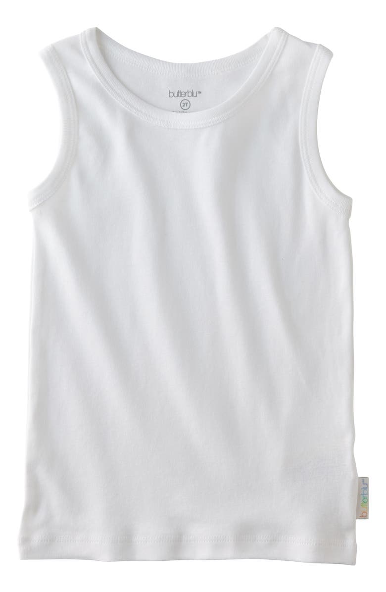 BUTTERBLU Malone Organic Cotton Assorted 5-Pack Muscle Tanks, Alternate, color, Stone
