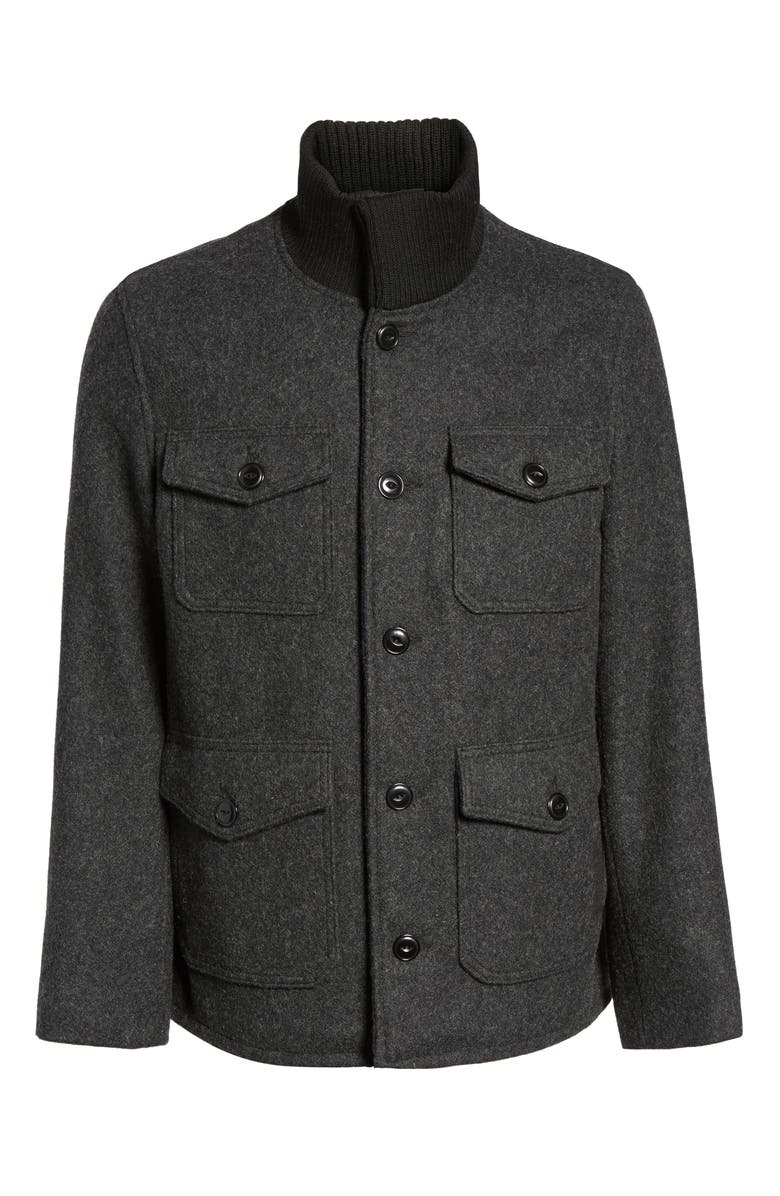 Schott NYC Wool Blend Field Jacket, Alternate, color,