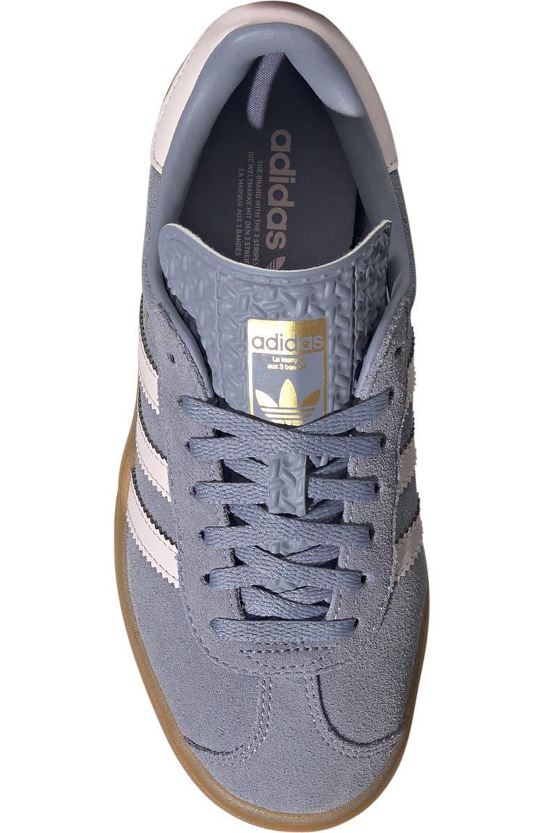 adidas Kids' Gazelle Bold Sneaker, Alternate, color, Silvio/Alm