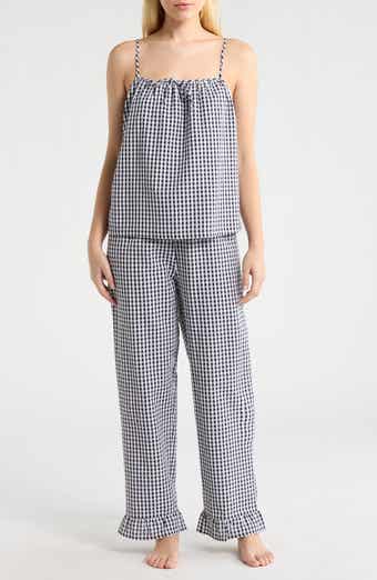 Gingham Seersucker Cami Pajamas