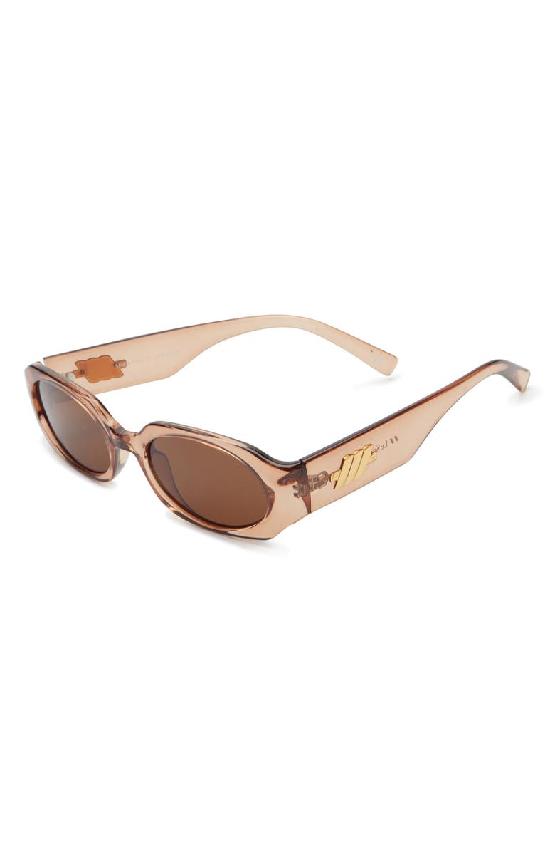 Le Specs Shebang 52mm Octagonal Sunglasses, Alternate, color, Whiskey / Brown