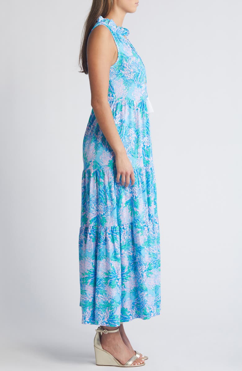 Lilly Pulitzer<sup>®</sup> Malone Sleeveless Tiered Cotton Maxi Dress, Alternate, color, 