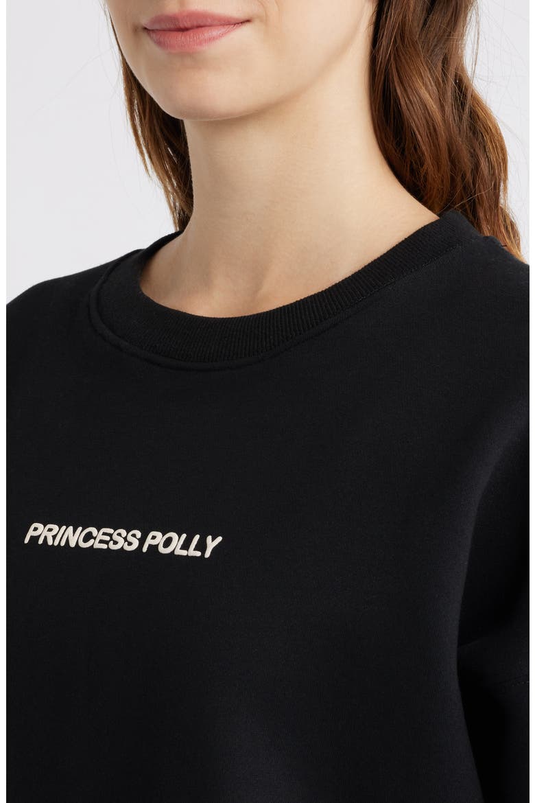 Brand Logo Sweatshirt, Alternate, color, BLACK