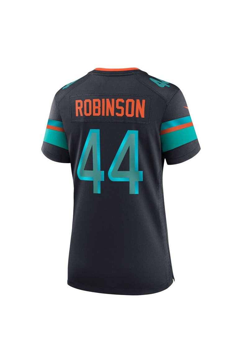 Women's Nike Chop Robinson Pitch Blue Miami Dolphins 2025 Rivalries Collection Game Jersey, Alternate, color, Navy