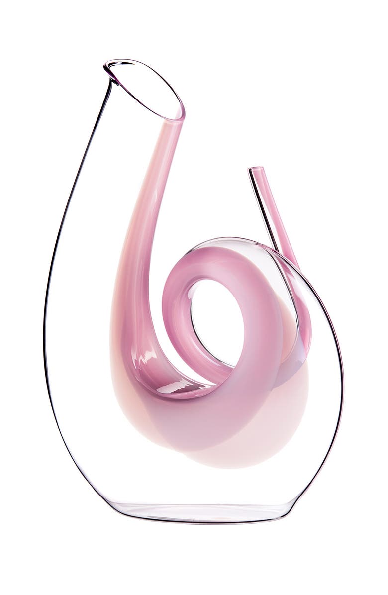 Riedel Curly Decanter, Pink, Main, color, 
