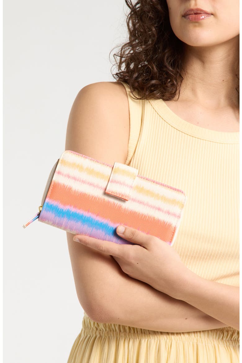 All In One Zip Wallet, Alternate, color, CHROMATIC WAVES