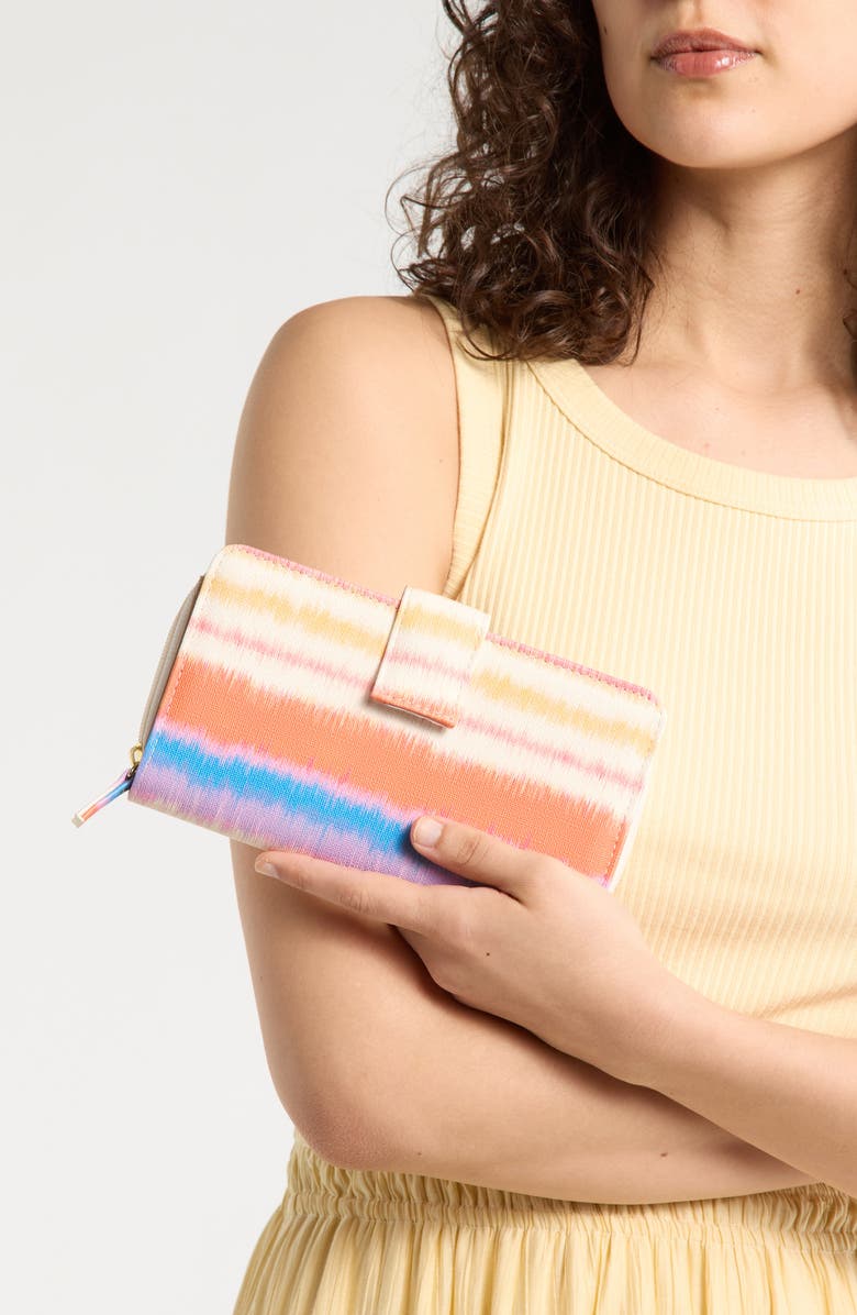 MUNDI SMALL LEATHER GOODS All In One Zip Wallet, Alternate, color, Chromatic Waves