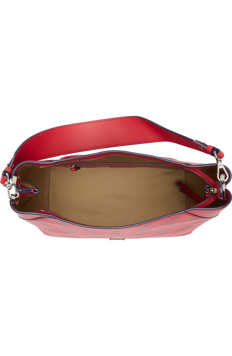 MCM Aren Logo Print Shoulder Bag, Alternate, color,