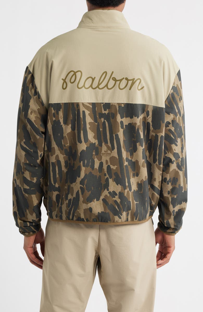 Malbon Golf Tour Divot Camo Jacket, Alternate, color, Bark Camo