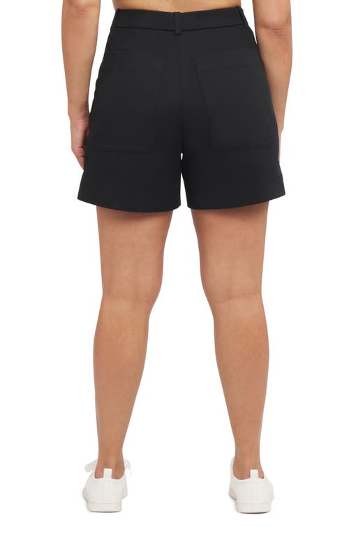 Spanx ® Supersmooth™ Stretch Twill Shorts In Classic Black