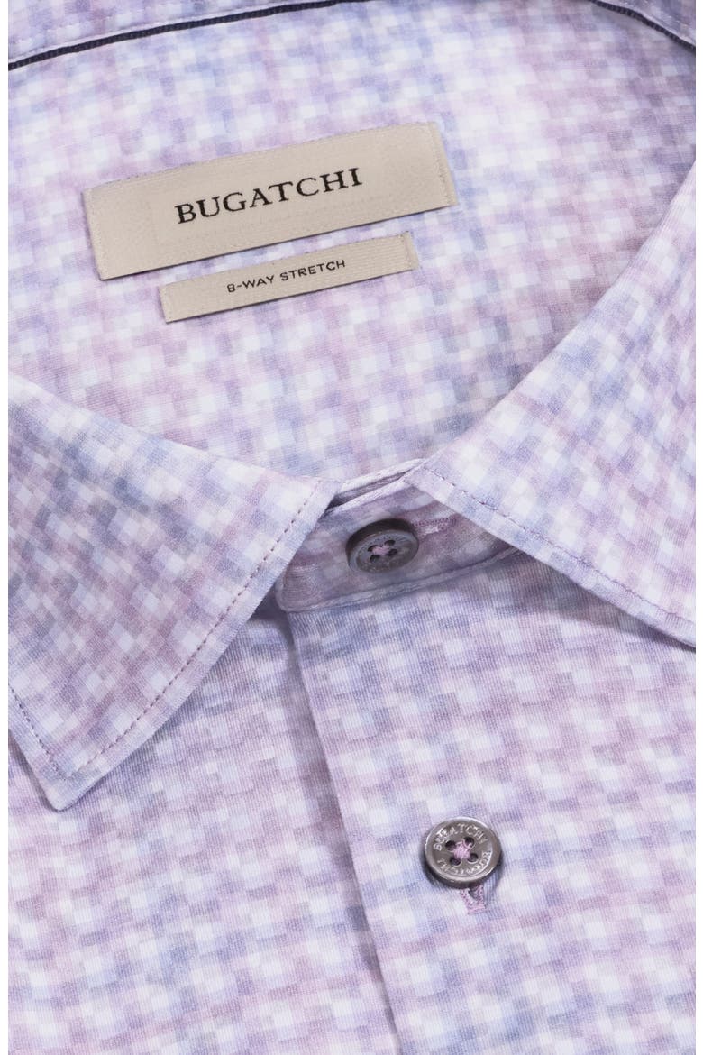 James OoohCotton® Abstract Check Button-Up Shirt, Alternate, color, ORCHID