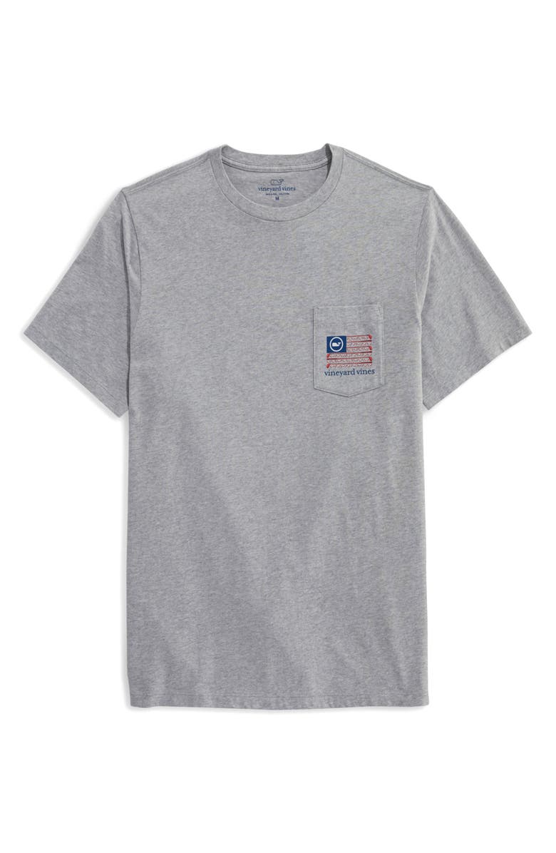 vineyard vines Men's Golf Flag Cotton Graphic Pocket Tee, Main, color, 