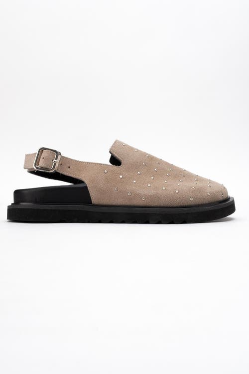 Forever & Always Shoes Our Leather Studded Clogs In Neutral