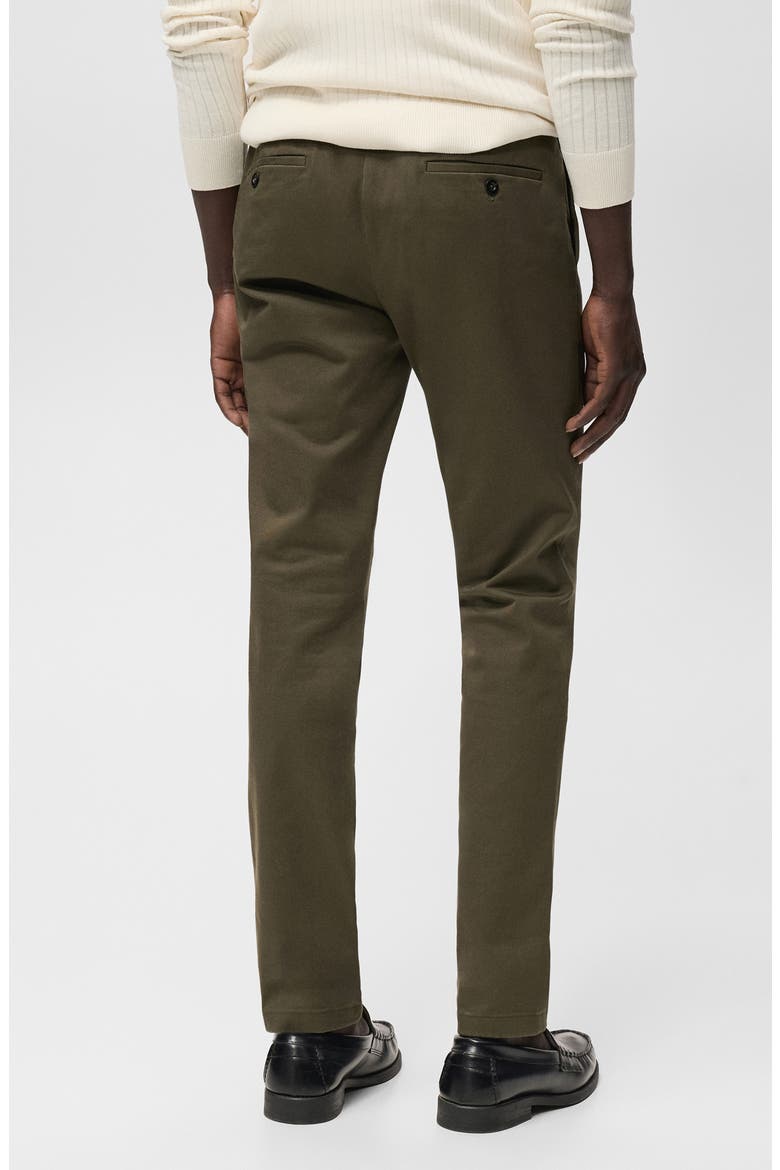 Barna Slim Fit Stretch Twill Chino Pants, Alternate, color, KHAKI GREEN
