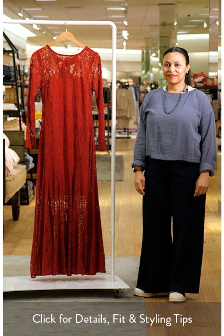 Keani Long Sleeve Lace Gown video