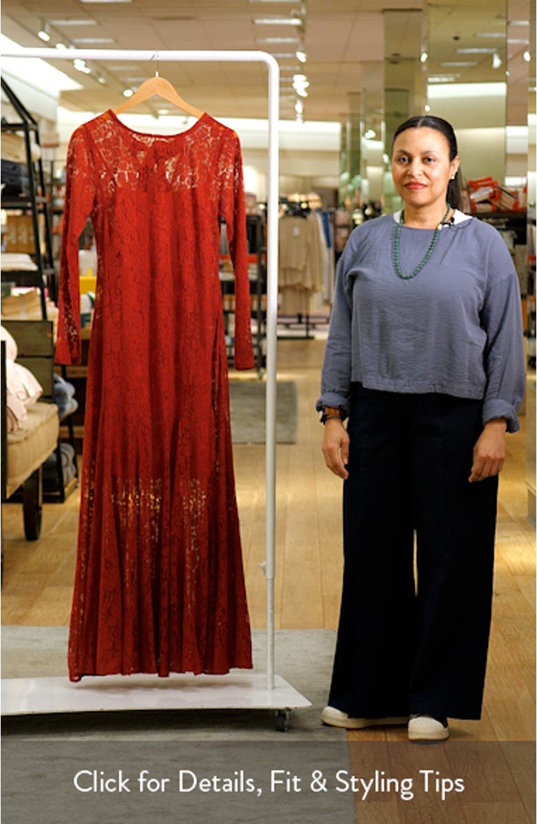 Keani Long Sleeve Lace Gown, sales video thumbnail