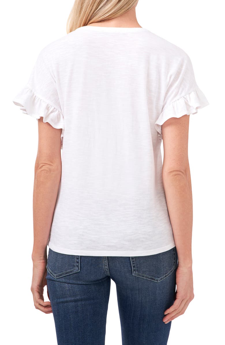 CeCe Ruffle Sleeve Knit Top, Alternate, color,