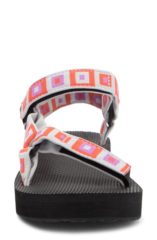 Teva Midform Universal Sandal In Retro Squares Explore