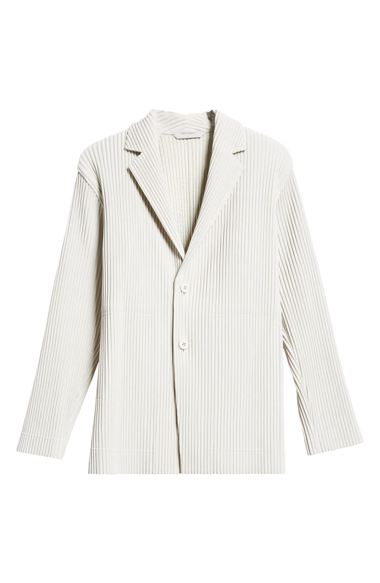 Homme Plissé Issey Miyake Tailored Pleats 1 Single Breasted Blazer, Alternate, color, Frosty Gray