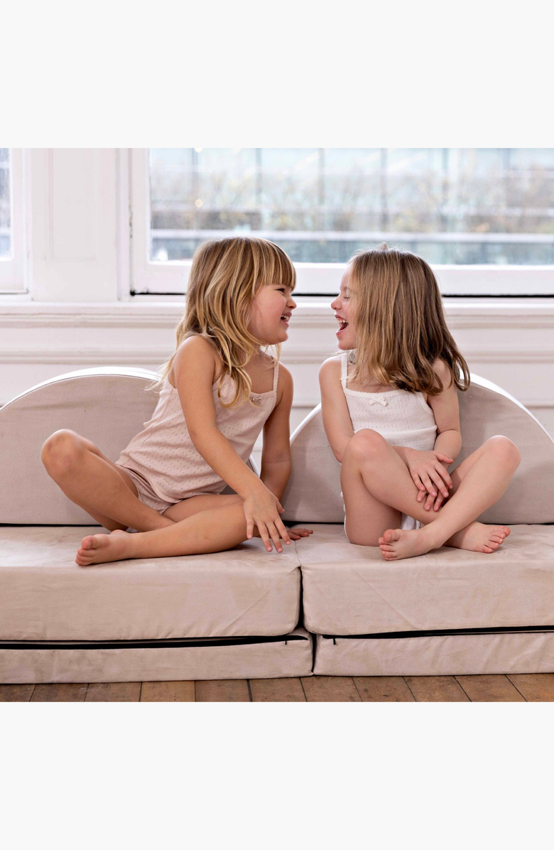 NoggiWear Pointelle Loungewear Set, Alternate, color, Mauve / White