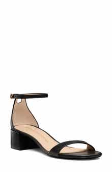 Nudist Block Heel Sandal