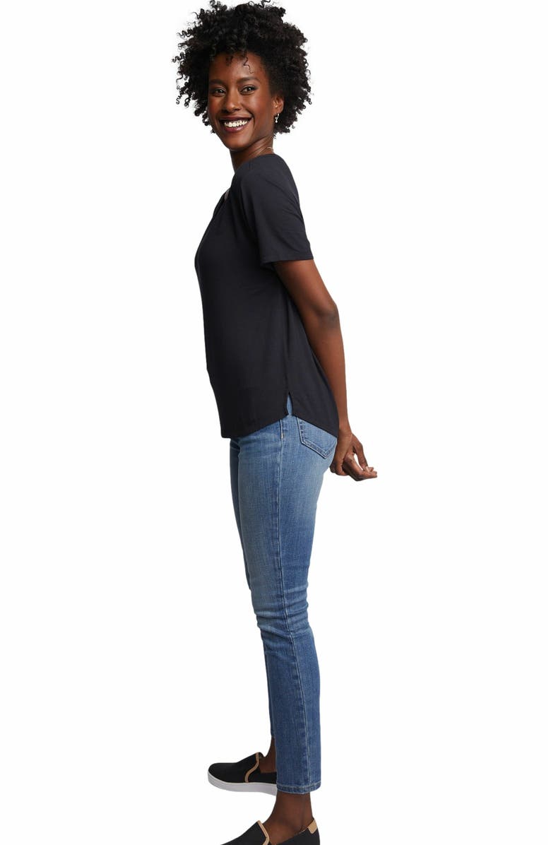 ABLE Meghan Drapey V-Neck Tee, Alternate, color, 