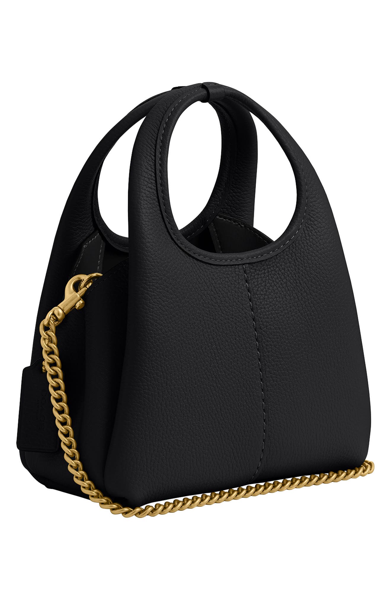 COACH Lana Polished Pebble Leather Shoulder Bag, Alternate, color, 