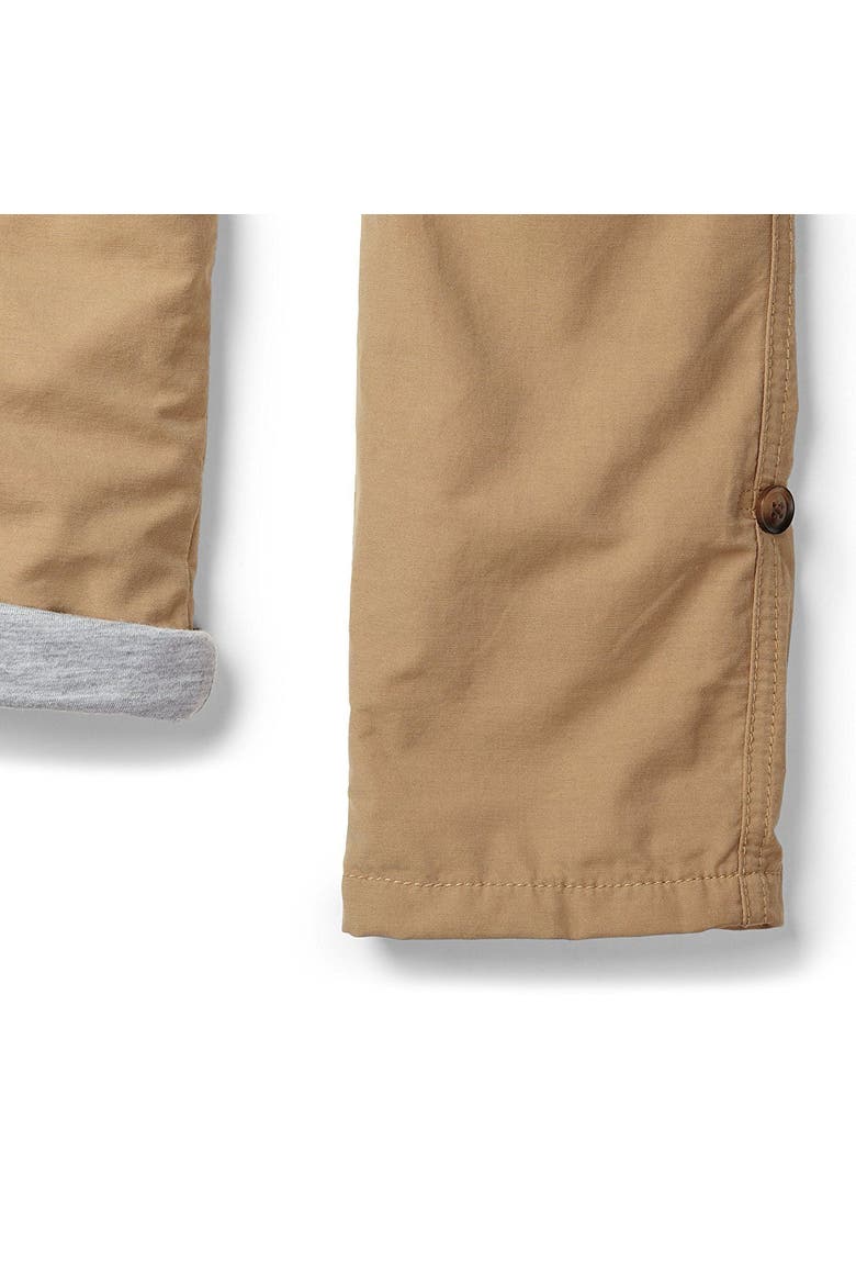 Baby Boys' Lined Pull-On Cargo Pants, Infant, Alternate, color, Medium Brown